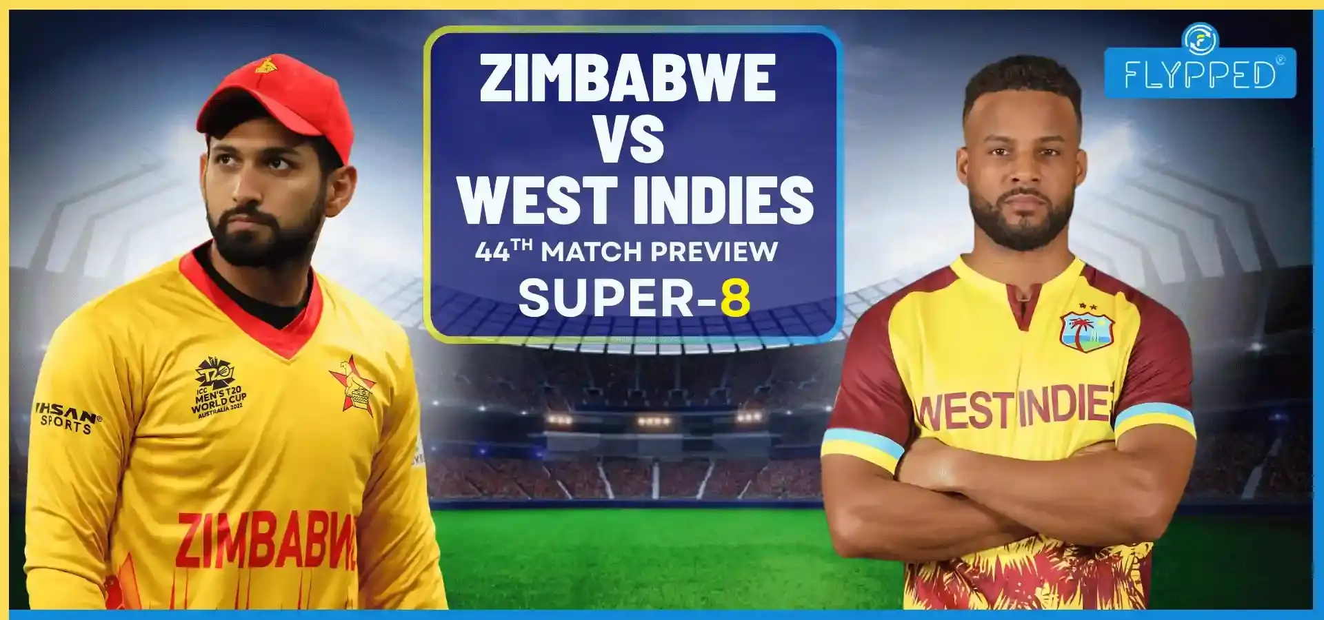 WI vs ZIM Super-8 Match Preview : क्या रज़ा की सेना रोक पाएगी वेस्टइंडीज का तूफ़ान?